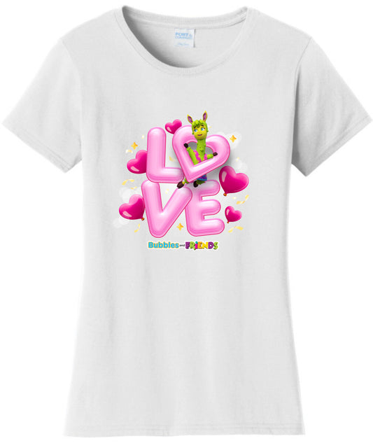 Bubbles & Friends Love Phoebe Womens T-Shirt