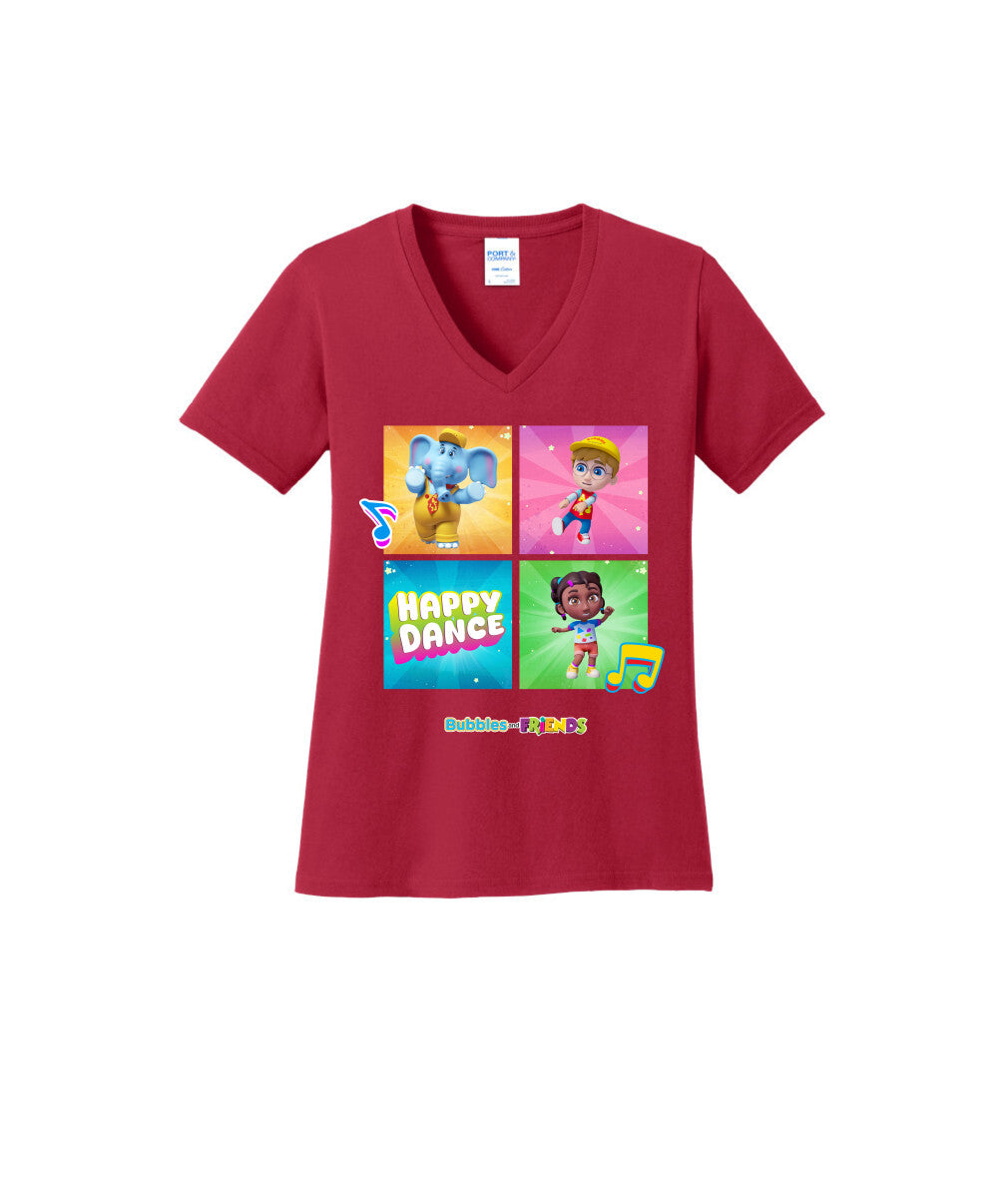 Bubbles and Friends β Happy Dance Collection Happy Team WomenT-Shirt