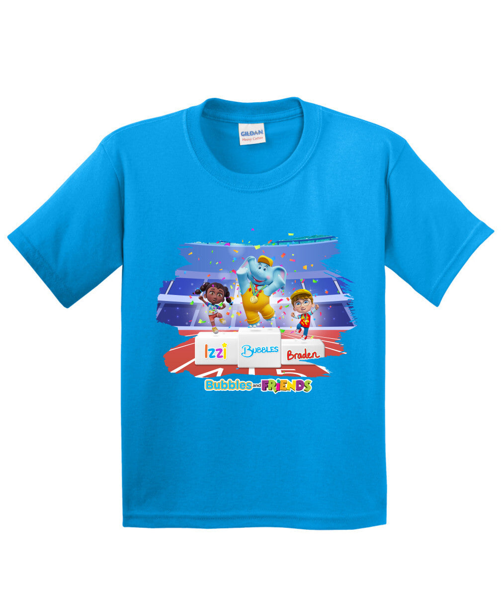 Bubbles and Friends - Summer Games Collection Team Medals Children T-Shirt