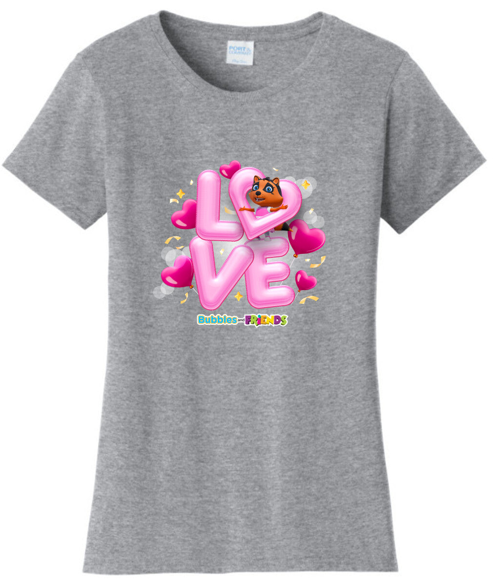 Bubbles & Friends Penny Love Womens T-Shirt