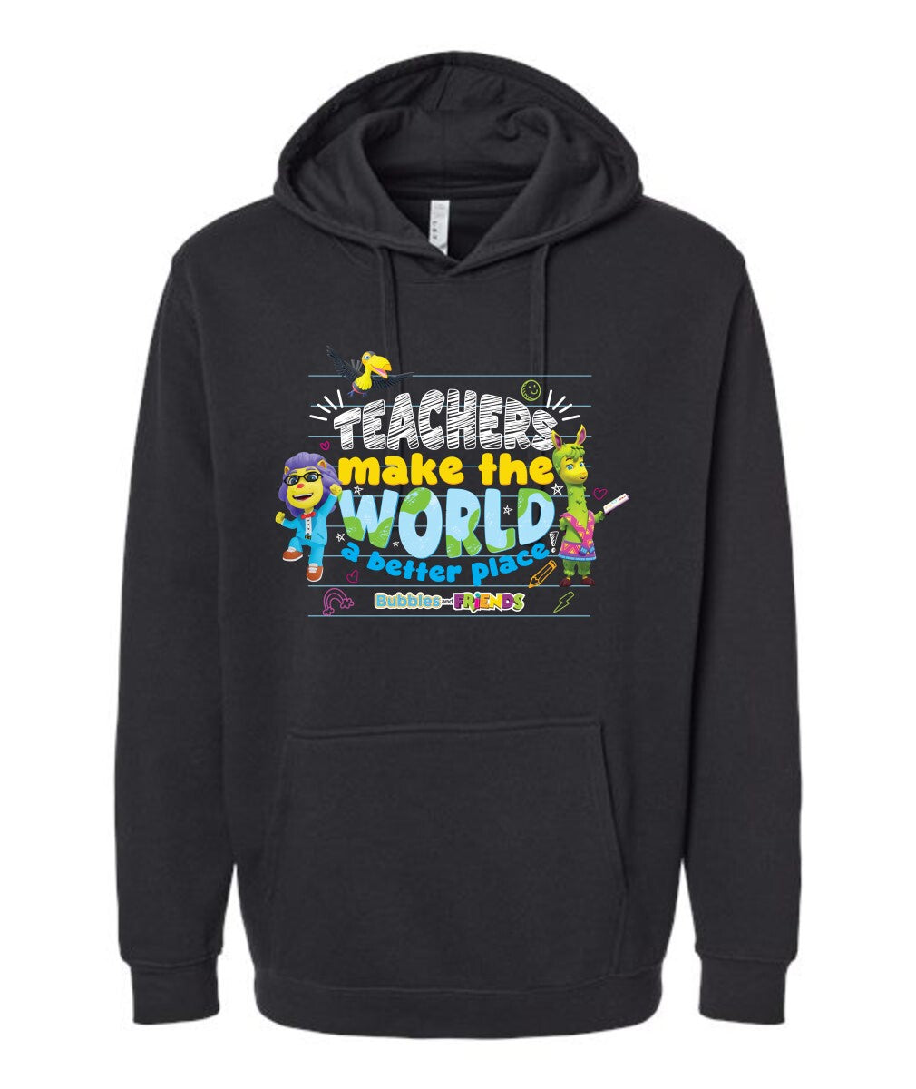 Bubbles & Friends Teacher appreciation World Adult Hoodie