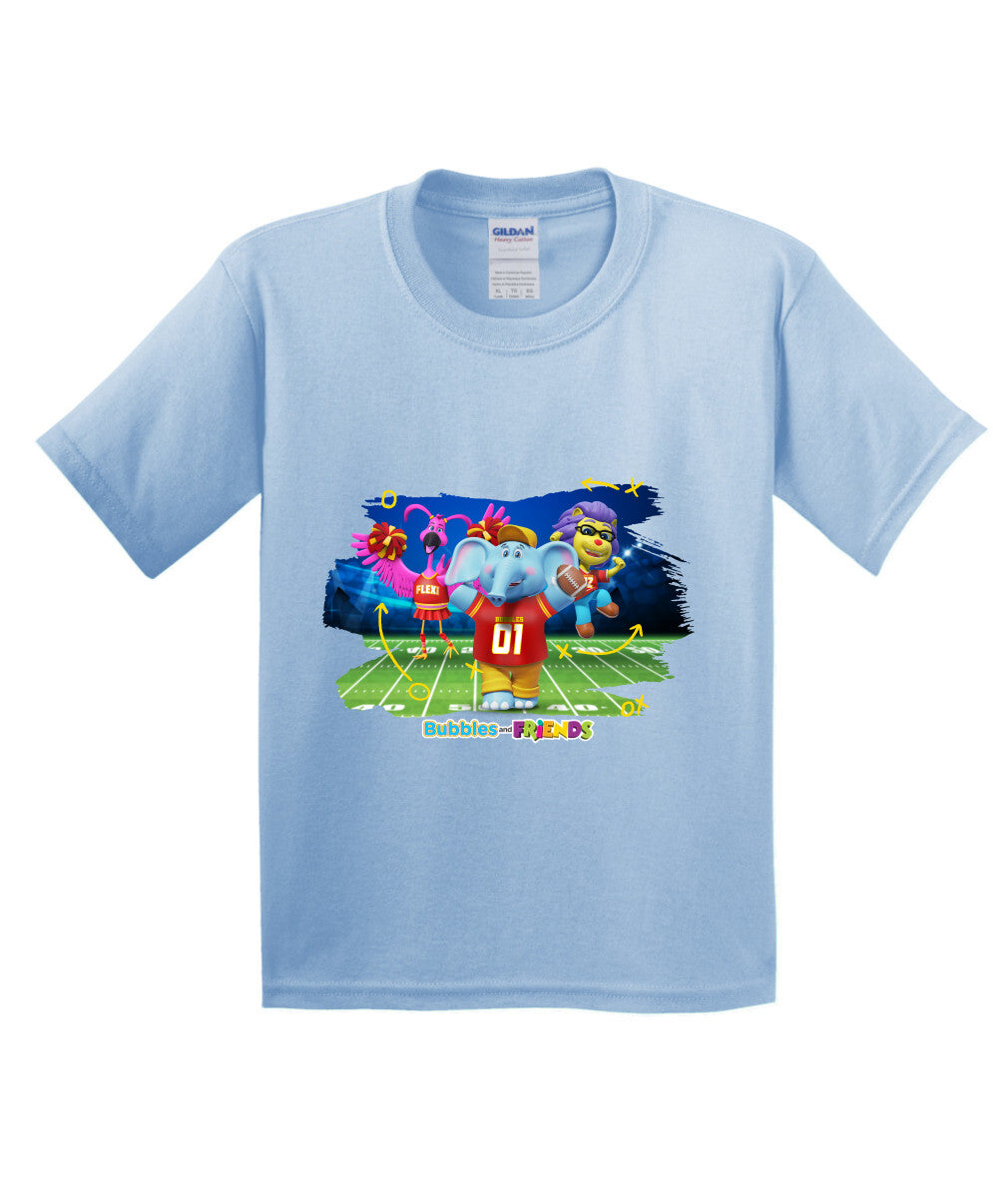 Bubbles and Friends - Varsity Collection Bubbles Football Children T-Shirt