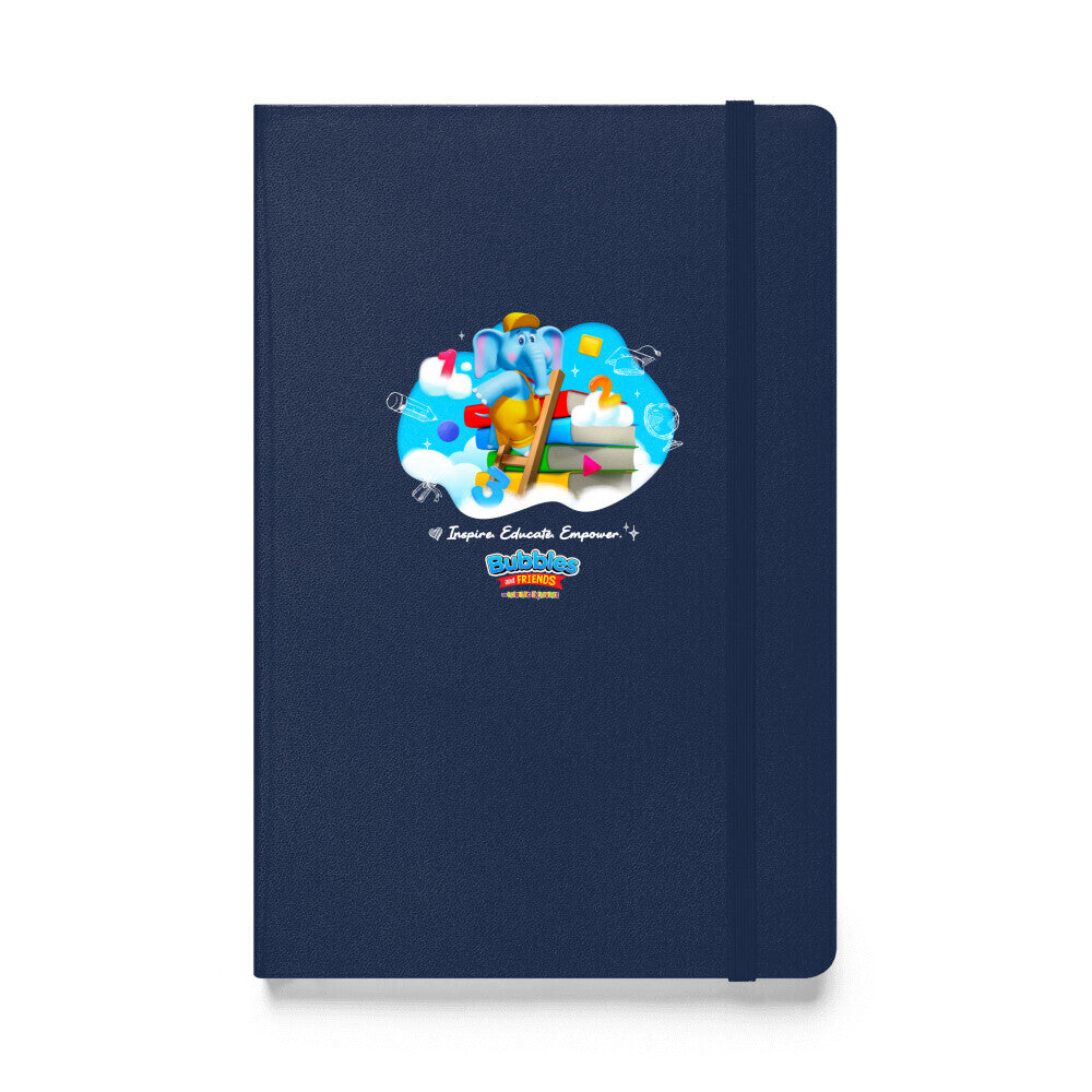 Bubbles & Friends Inspire Educate Empower Hardcover Bound Notebook | JournalBook®