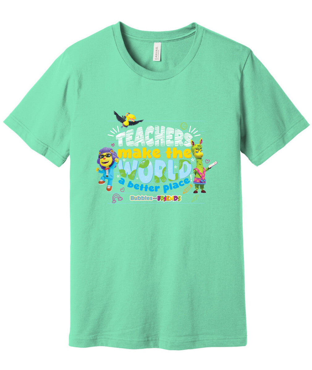 Bubbles & Friends Teacher Appreciation World T-shirt