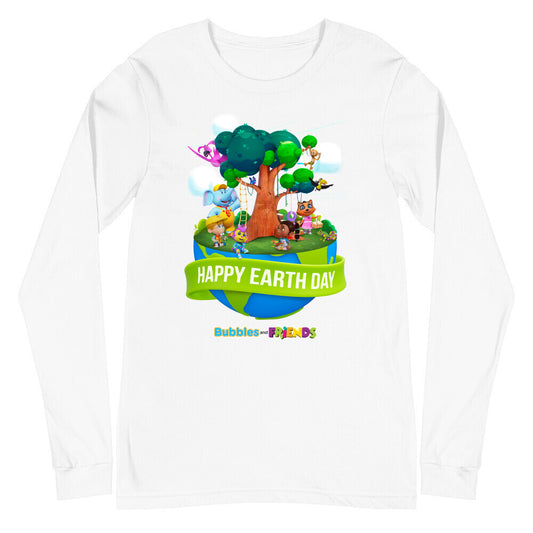 Bubbles & Friends Earth Day Friends Unisex Long Sleeve Tee