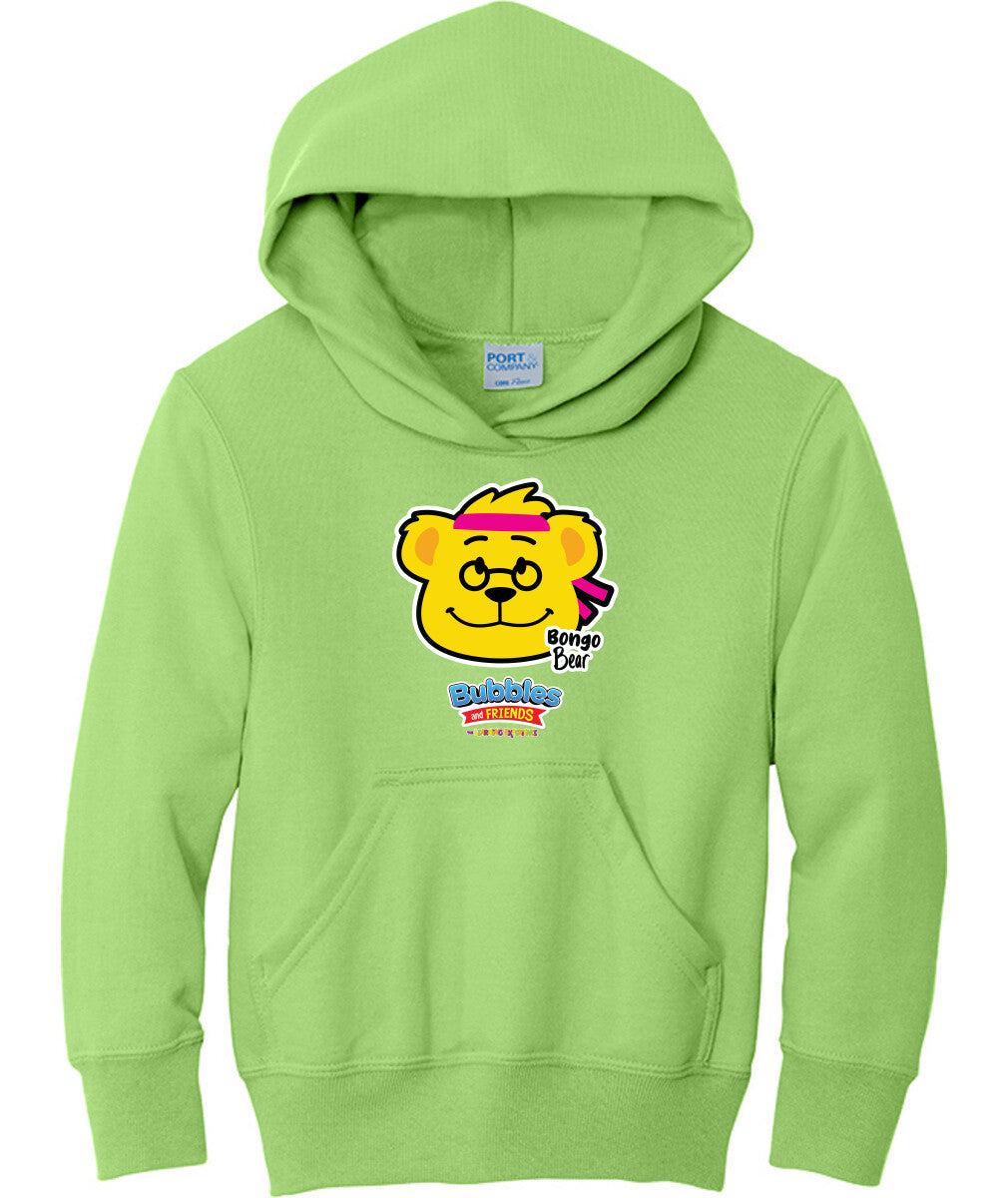Bubbles & Friends- Friends from Happyville 'Bongo Bear' Children's Fleece Pullover Hooded Sweatshirt