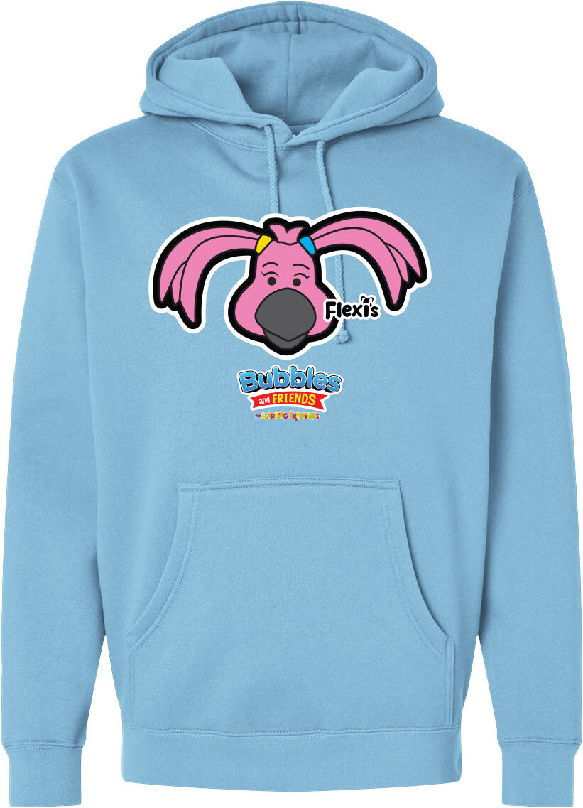 Bubbles & Friends- Friends from Happyville 'Lionstein' Midweight Hooded Sweatshirt- Unisex