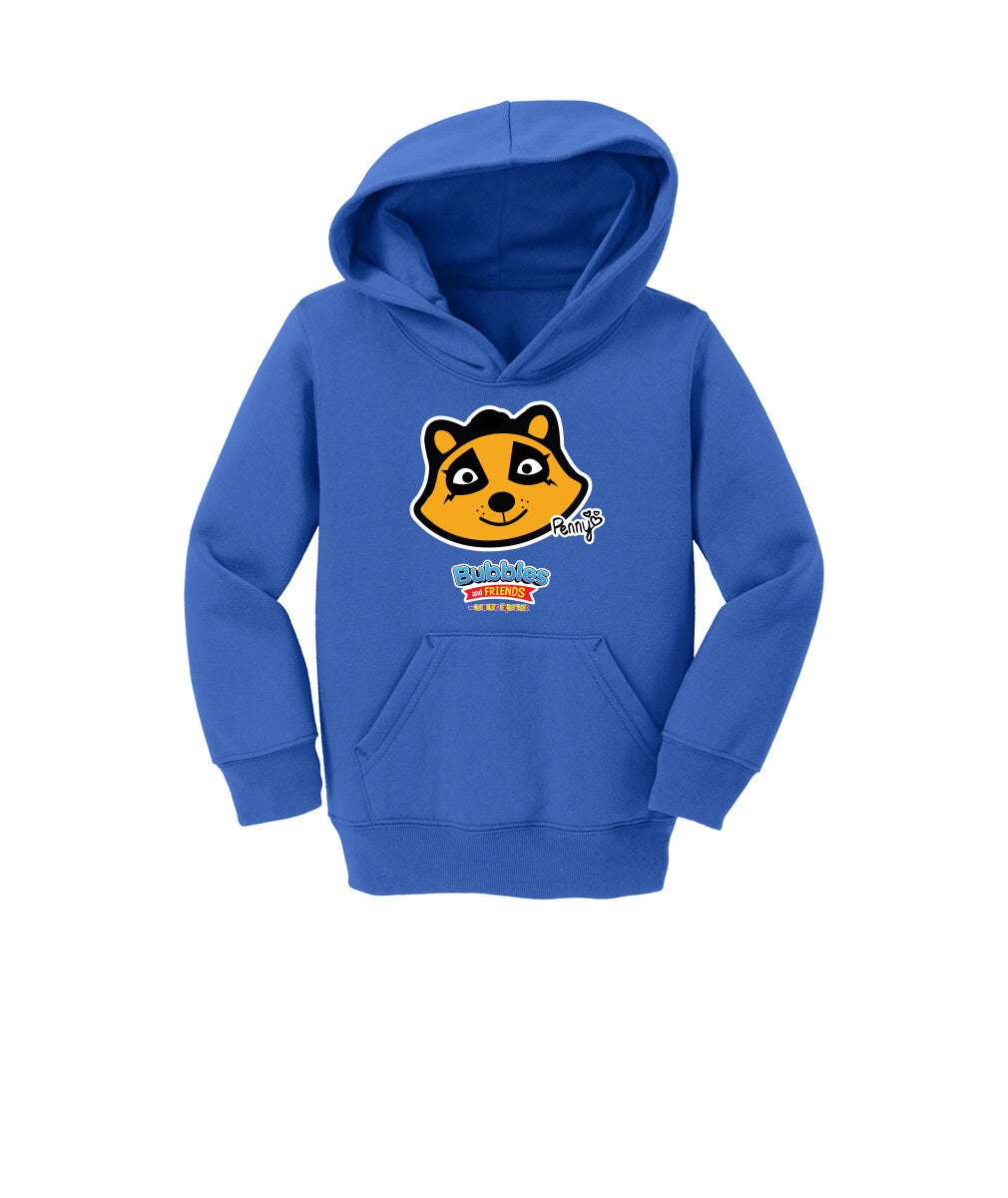 Bubbles & Friends- Friends from Happyville 'Penny' Toddler Fleece Pullover Hoodie
