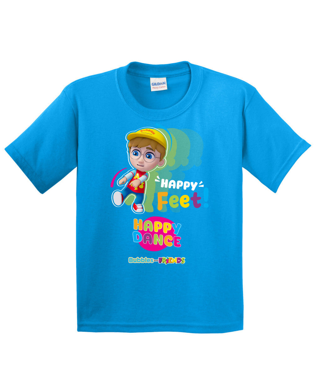 Bubbles and Friends β Happy Dance Collection Happy Feet Children T-Shirt