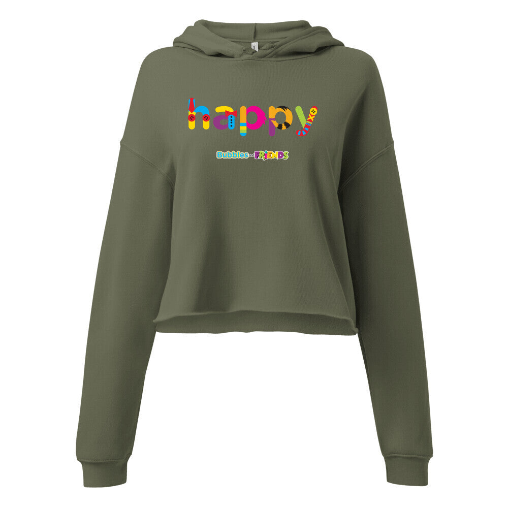 Bubbles & Friends Women's Cropped Hoodie