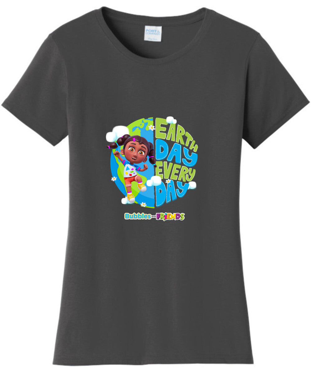 Bubbles & Friends Earth Day Izzy Women's T-shirt