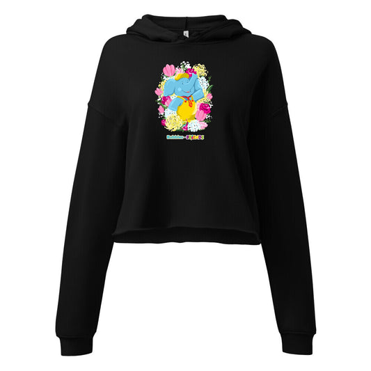 Bubbles & Friends Mothers Day Flowers Women's Cropped Hoodie