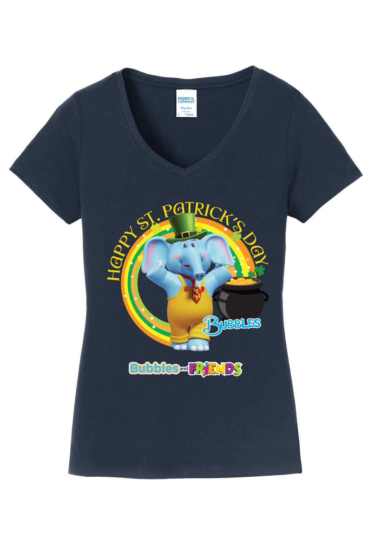 Port & Company Ladies Fan Favorite V-Neck Tee. LPC450V