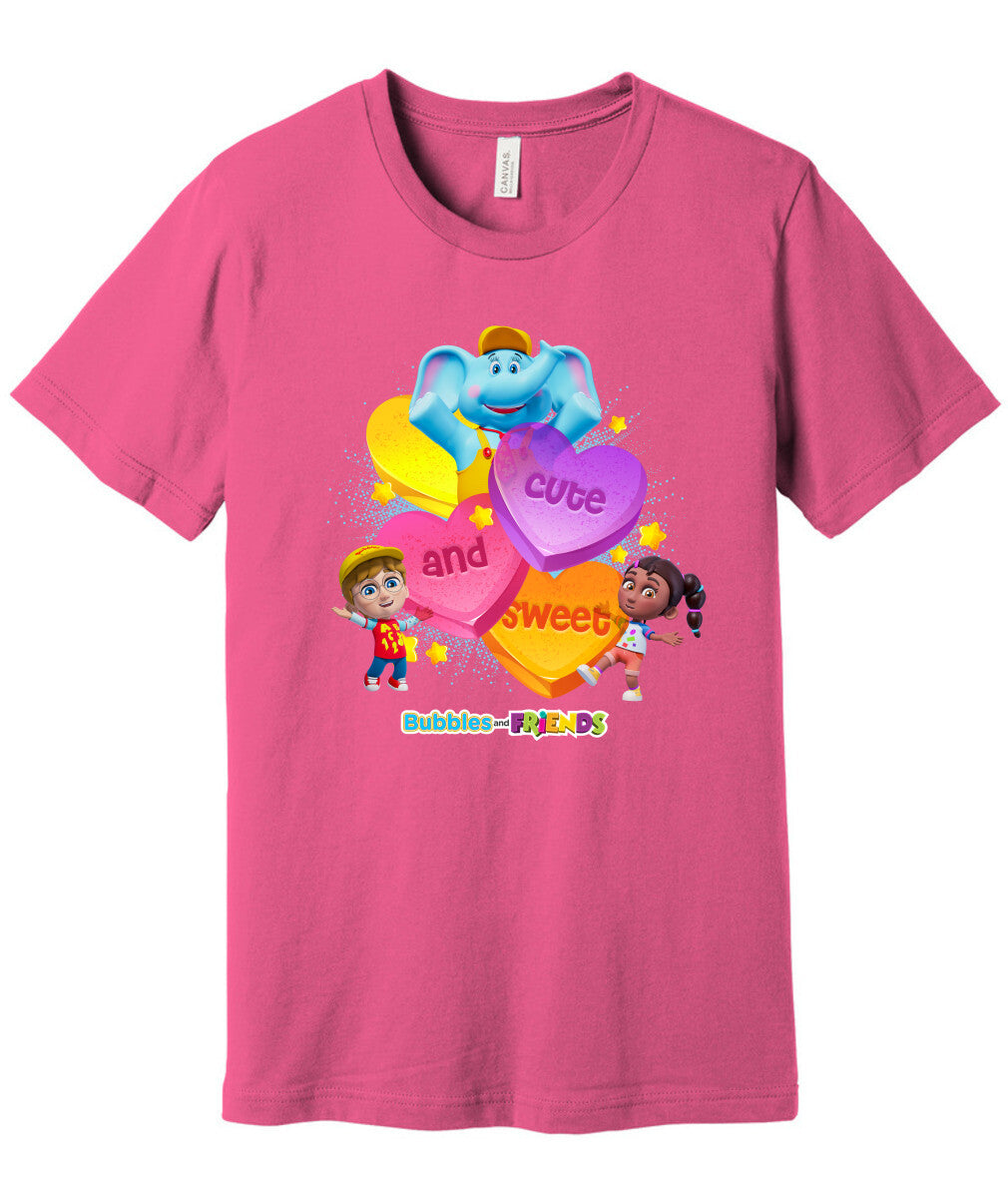 Bubbles & Friends Sweet and Cute Adult/Unisex T-Shirt