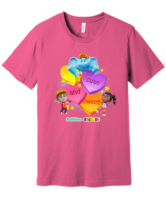 Bubbles & Friends Sweet and Cute Adult/Unisex T-Shirt