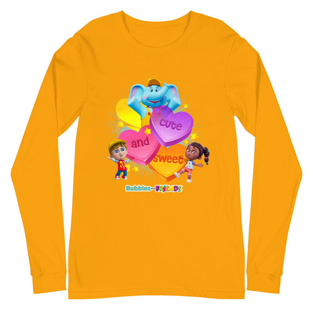 Bubbles & Friends Cute and Sweet Unisex Long-sleeve T-Shirt