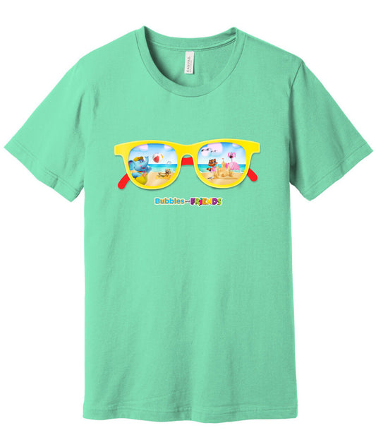 Bubbles & Friends Summer Sunglasses Unisex  Tee