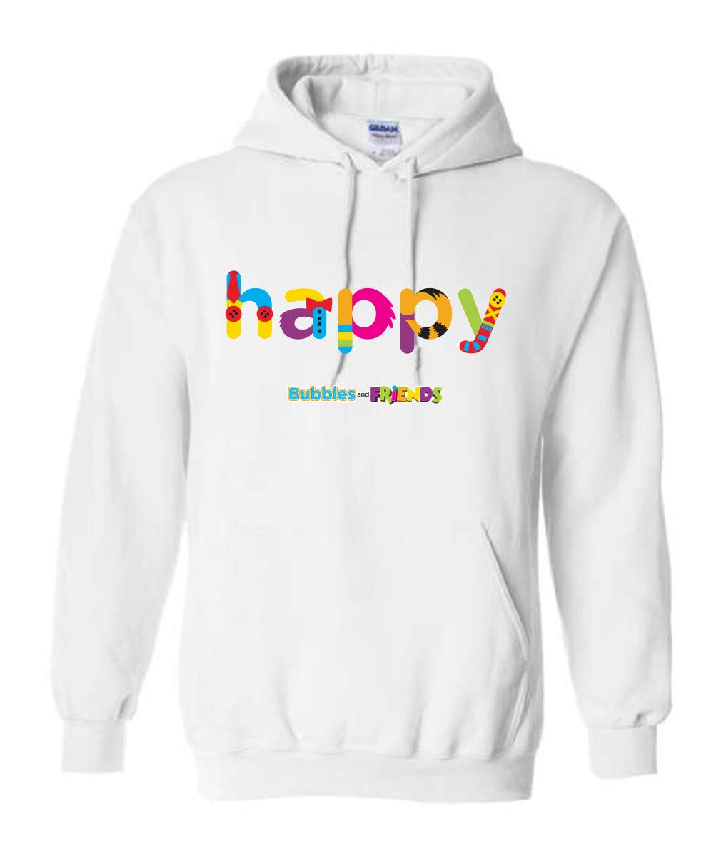 Bubbles & Friends HAPPY Unisex Pullover Hoodie