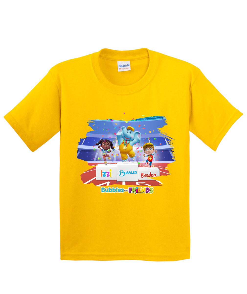 Bubbles and Friends - Summer Games Collection Team Medals Children T-Shirt