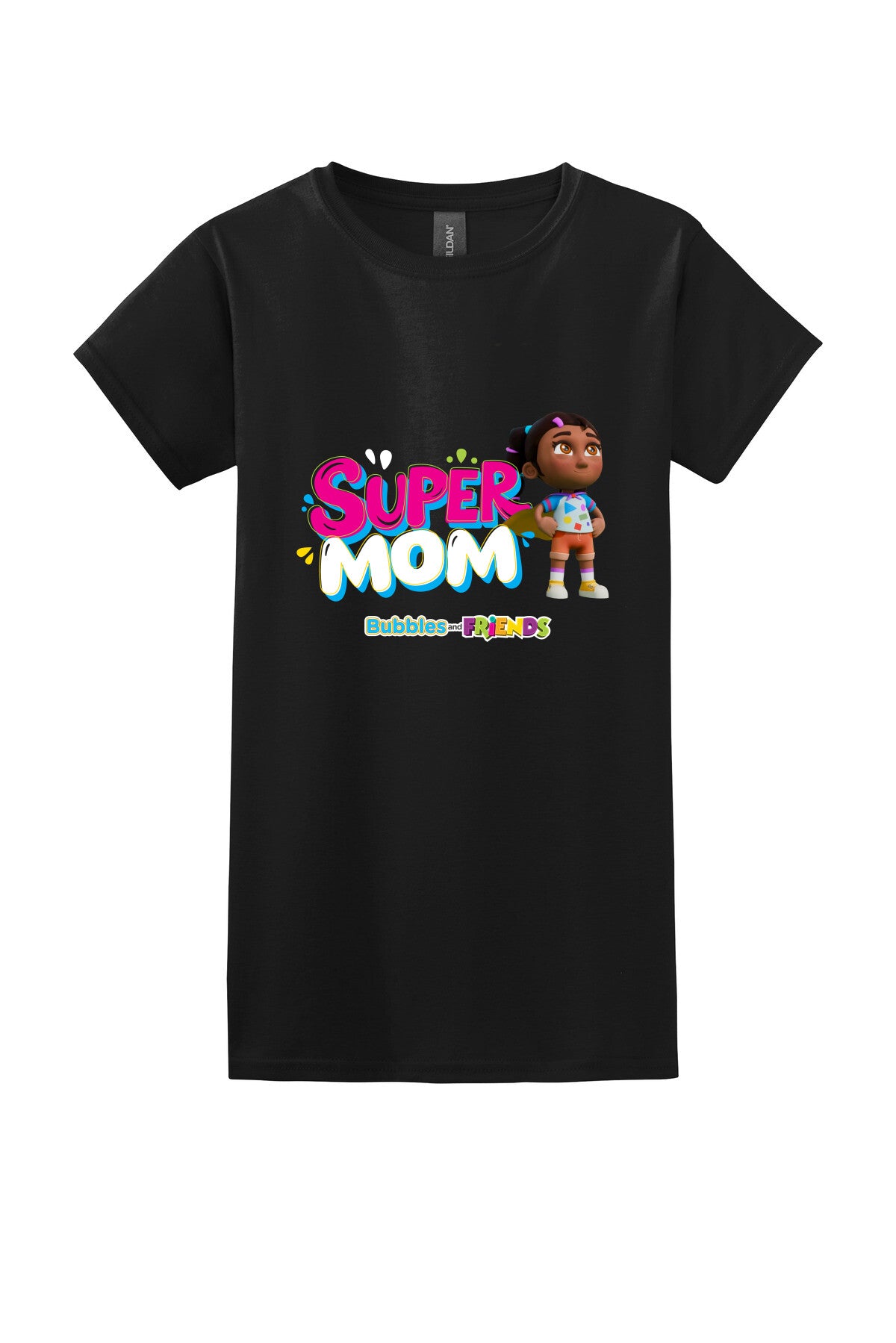 Bubbles & Friends Mothers Day SuperMom Women's T-Shirt