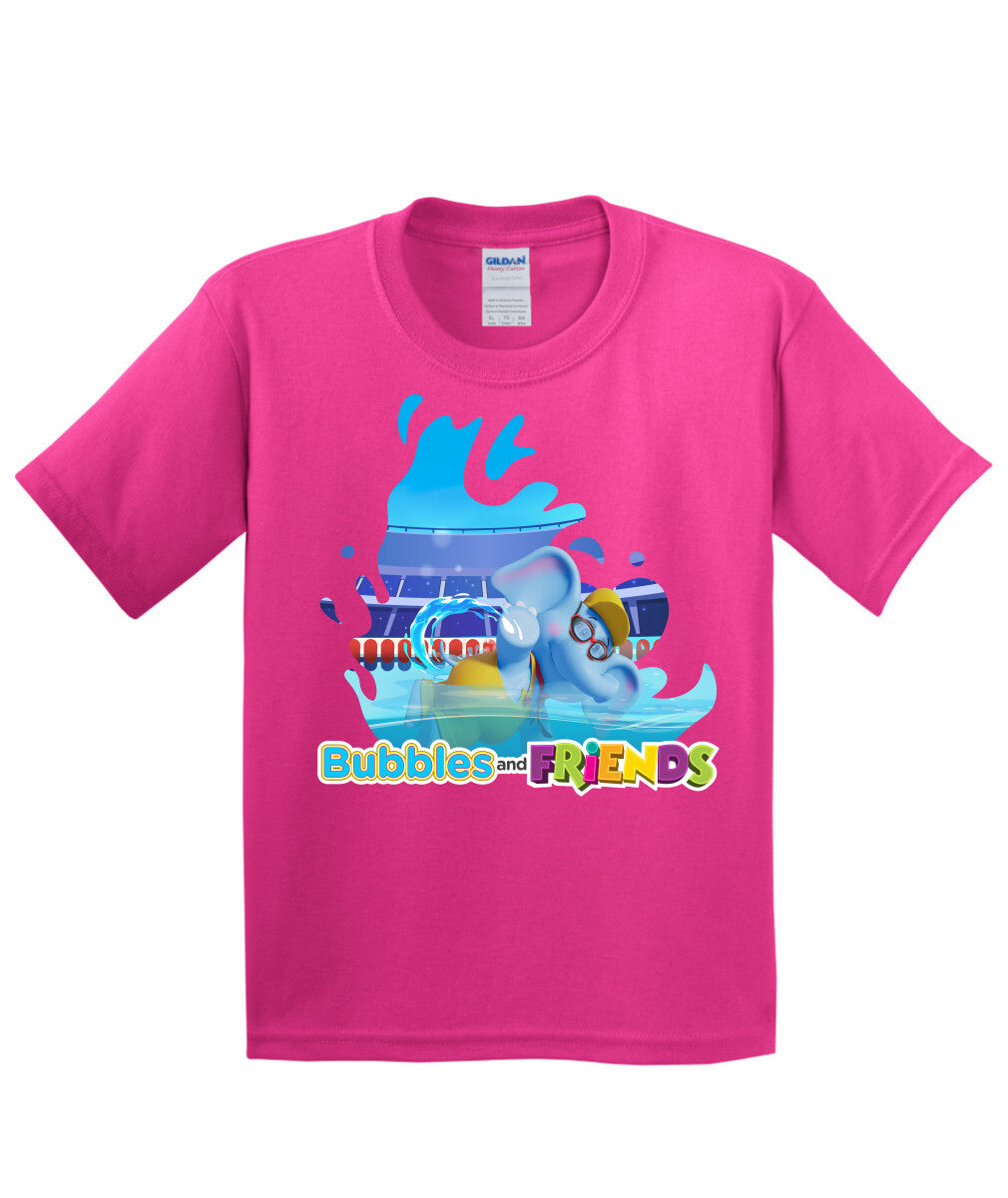 Bubbles and Friends - Summer Games Collection Bubbles Swim Children T-Shirt