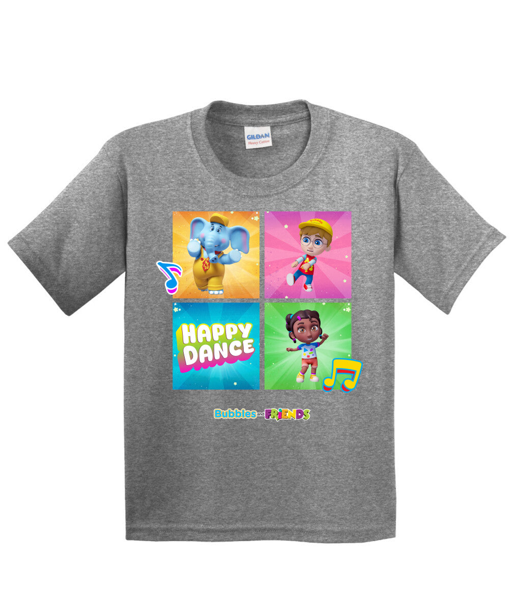 Bubbles and Friends β Happy Dance Collection Happy Team Children T-Shirt