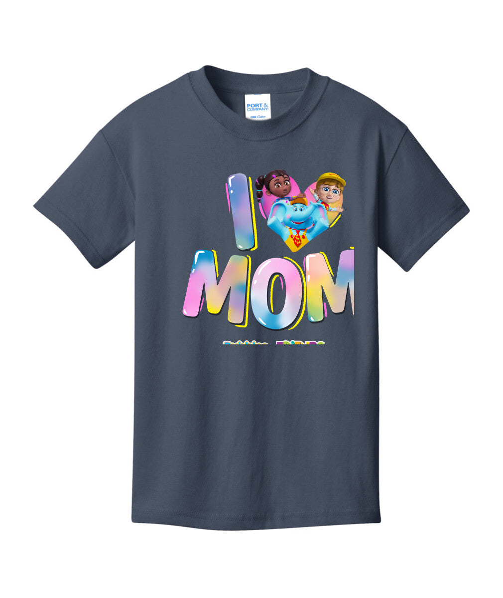 Bubbles & Friends Mothers Day I love Mom Children's T-Shirt