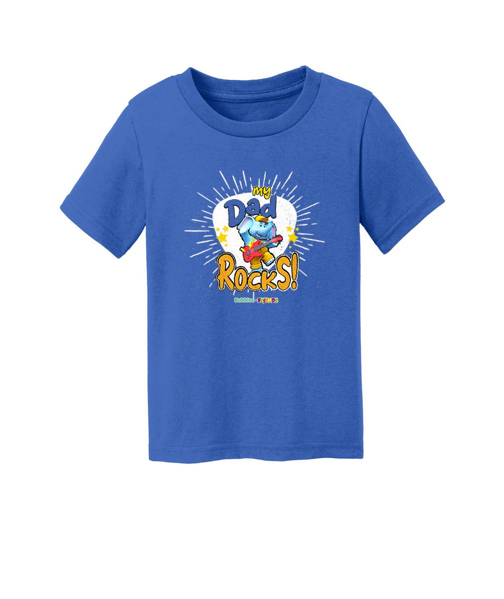 Bubbles and Friends - Father's Day My Dad Rocks Bubbles Toddler T-Shirt