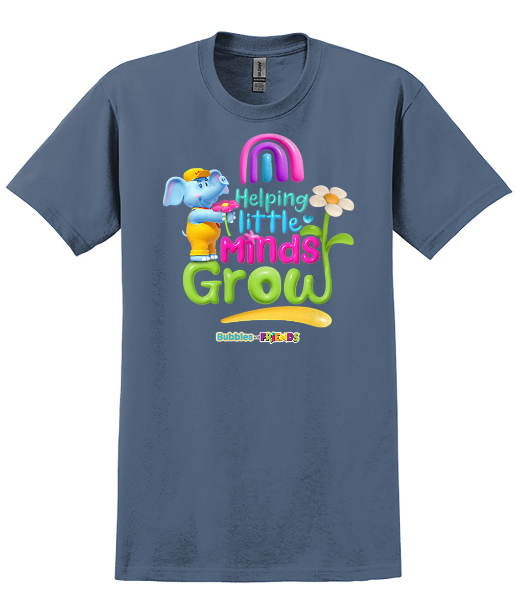 Bubbles and Friends - Teacher appreciation Helping Little Minds Adult T-Shirt