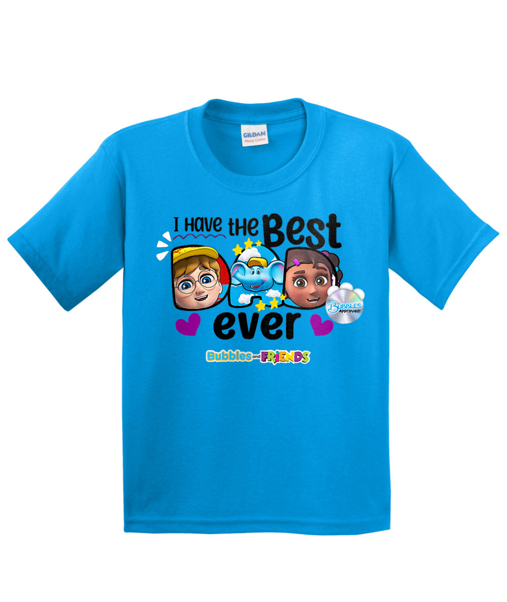 Bubbles and Friends - Father's Day Best Dad Ever Children T-Shirt