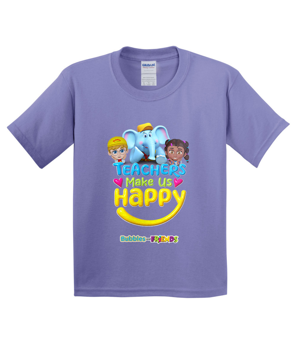 Bubbles and Friends - Teacher appreciation Team Happy Children T-Shirt