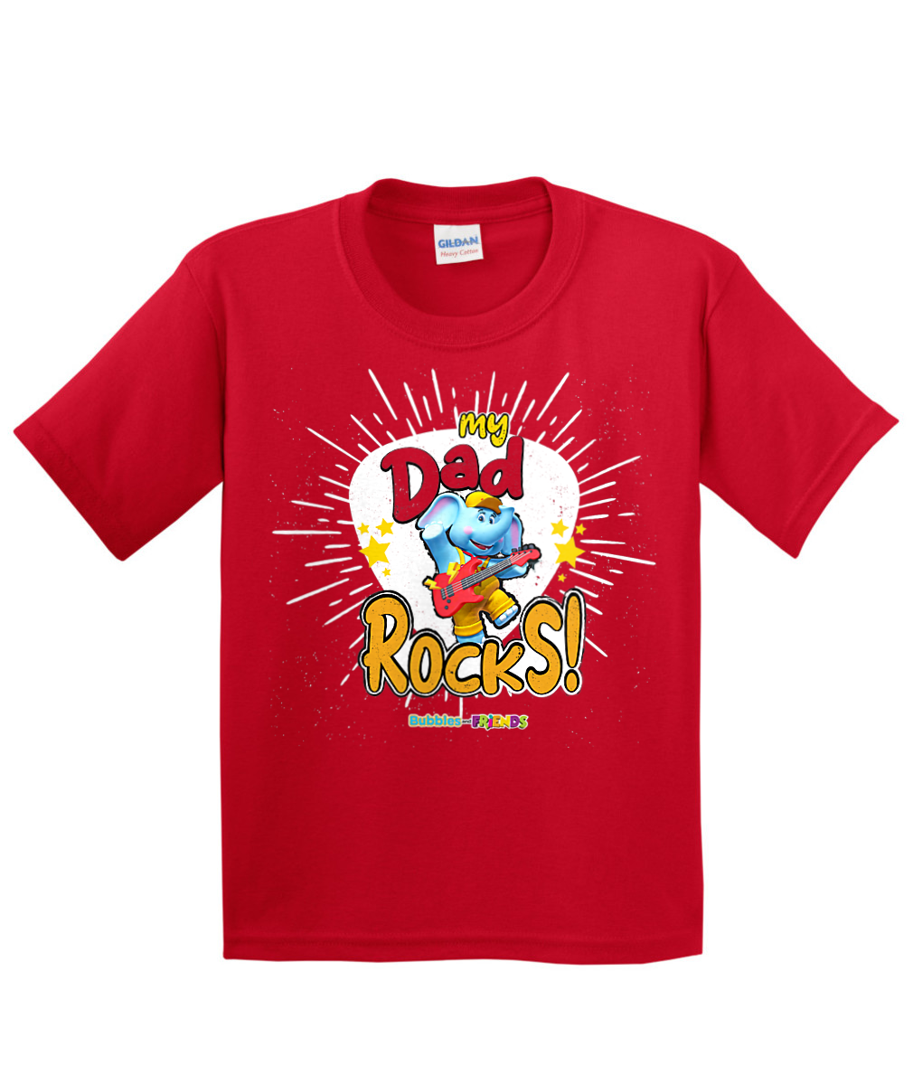 Bubbles and Friends - Father's Day My Dad Rocks Bubbles Children T-Shirt