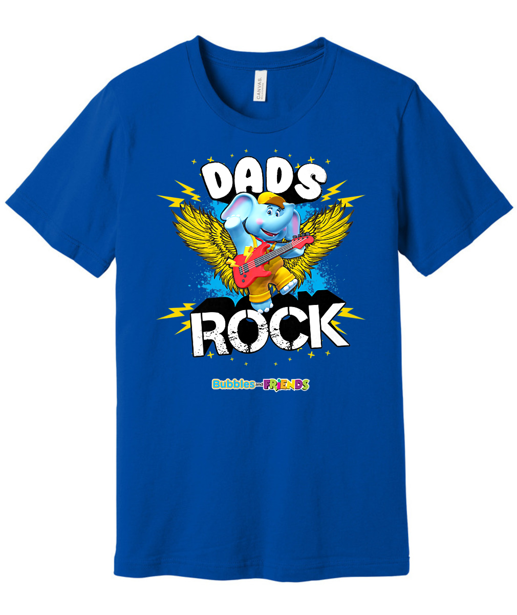 Bubbles and Friends - Father's Day Dads Rock Bubbles Adult T-Shirt