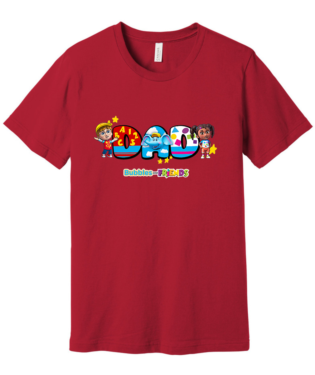 Bubbles and Friends - Father's Day Dads Adult T-Shirt