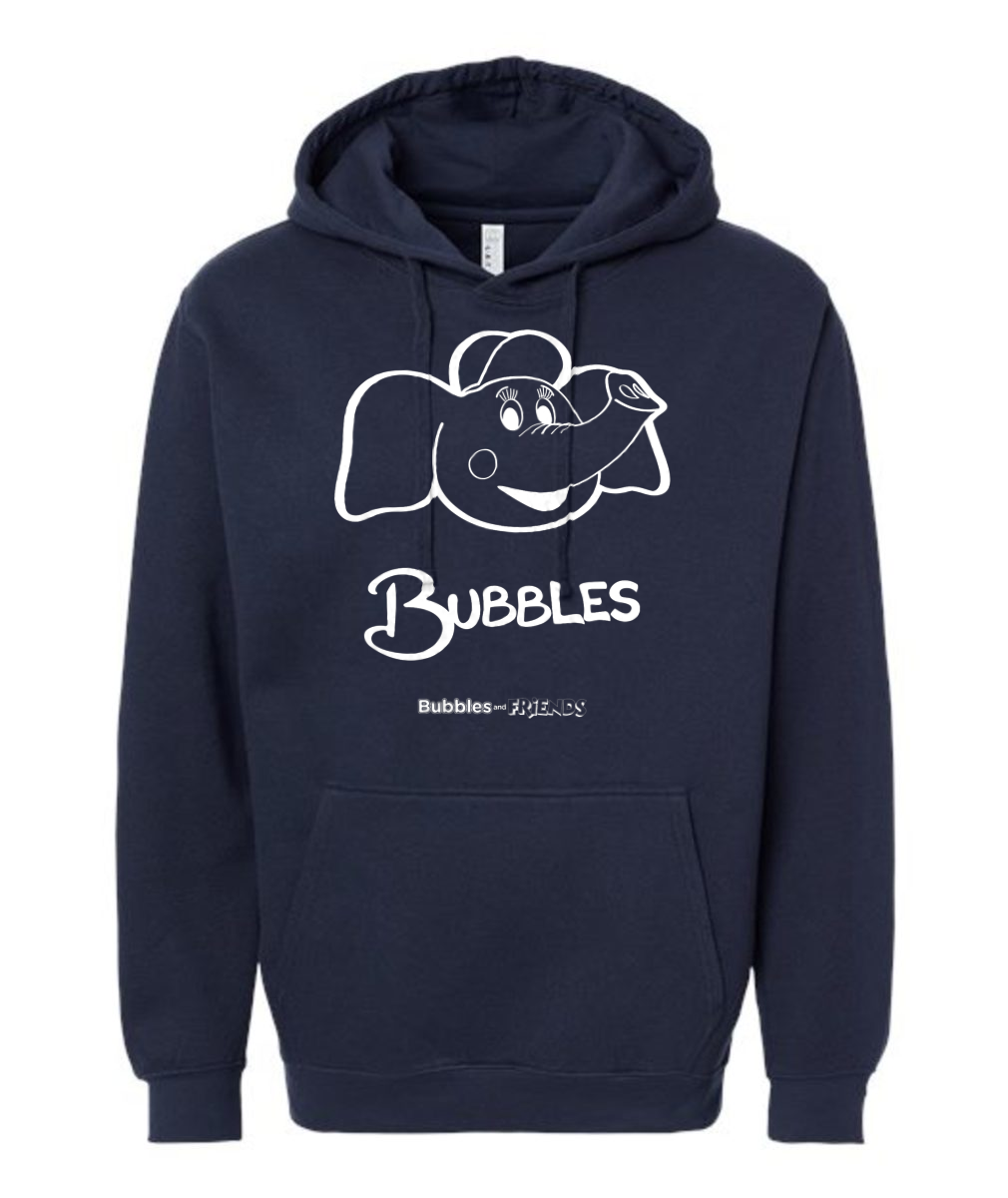 Bubbles and Friends Bubbles Outline Hoodie (White)