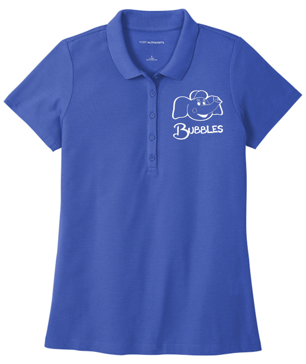 Bubbles and Friends - Bubbles embroidered Womens Polo