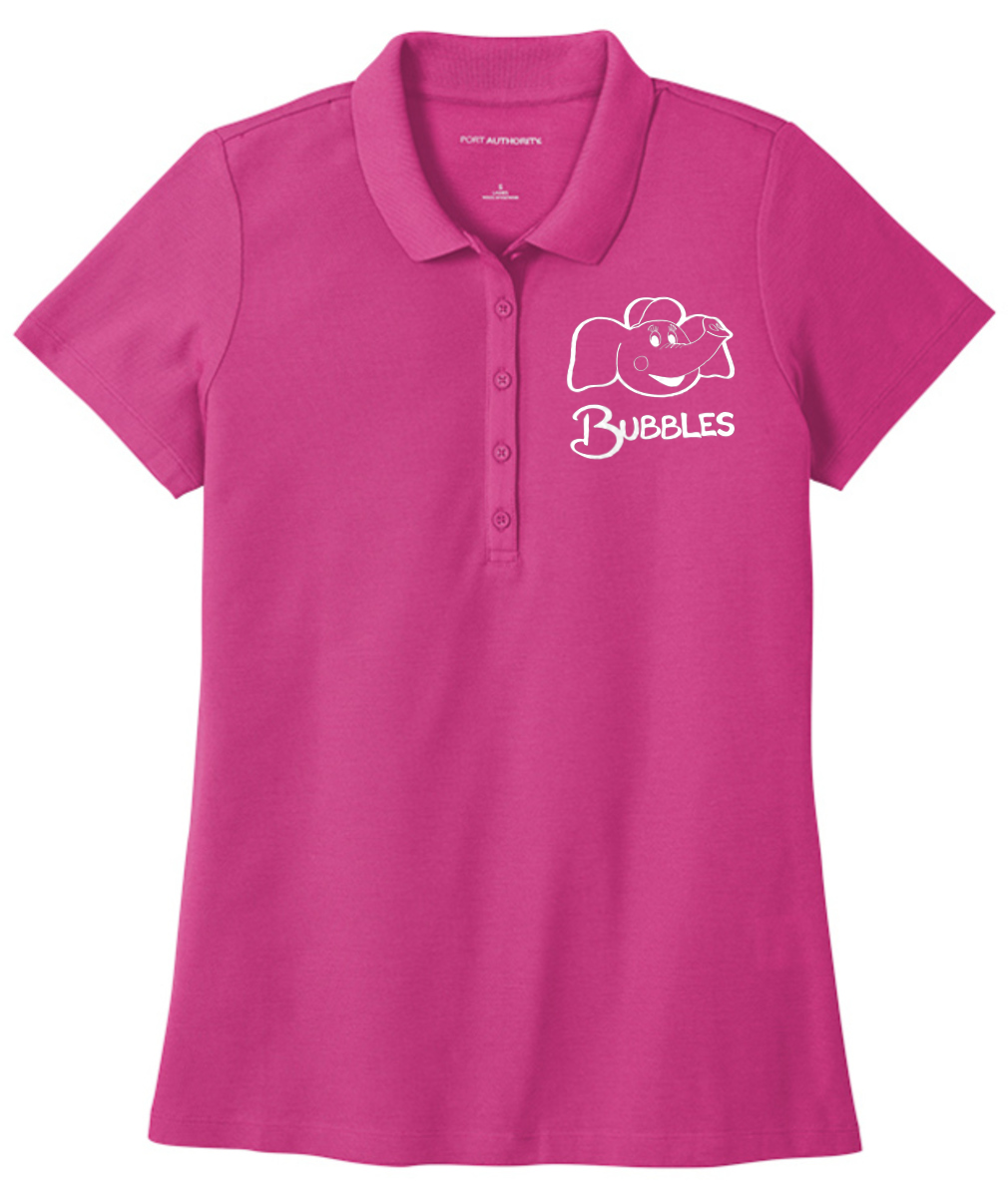 Bubbles and Friends - Bubbles embroidered Womens Polo