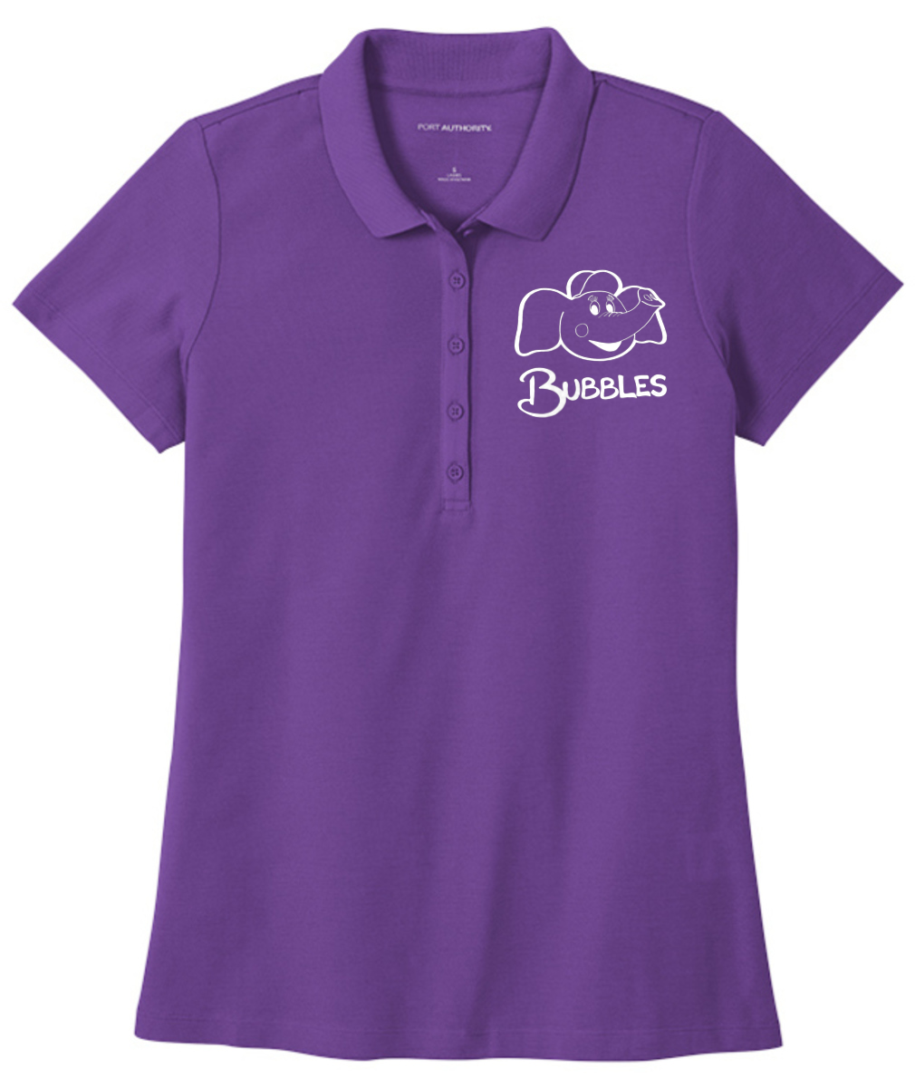 Bubbles and Friends - Bubbles embroidered Womens Polo