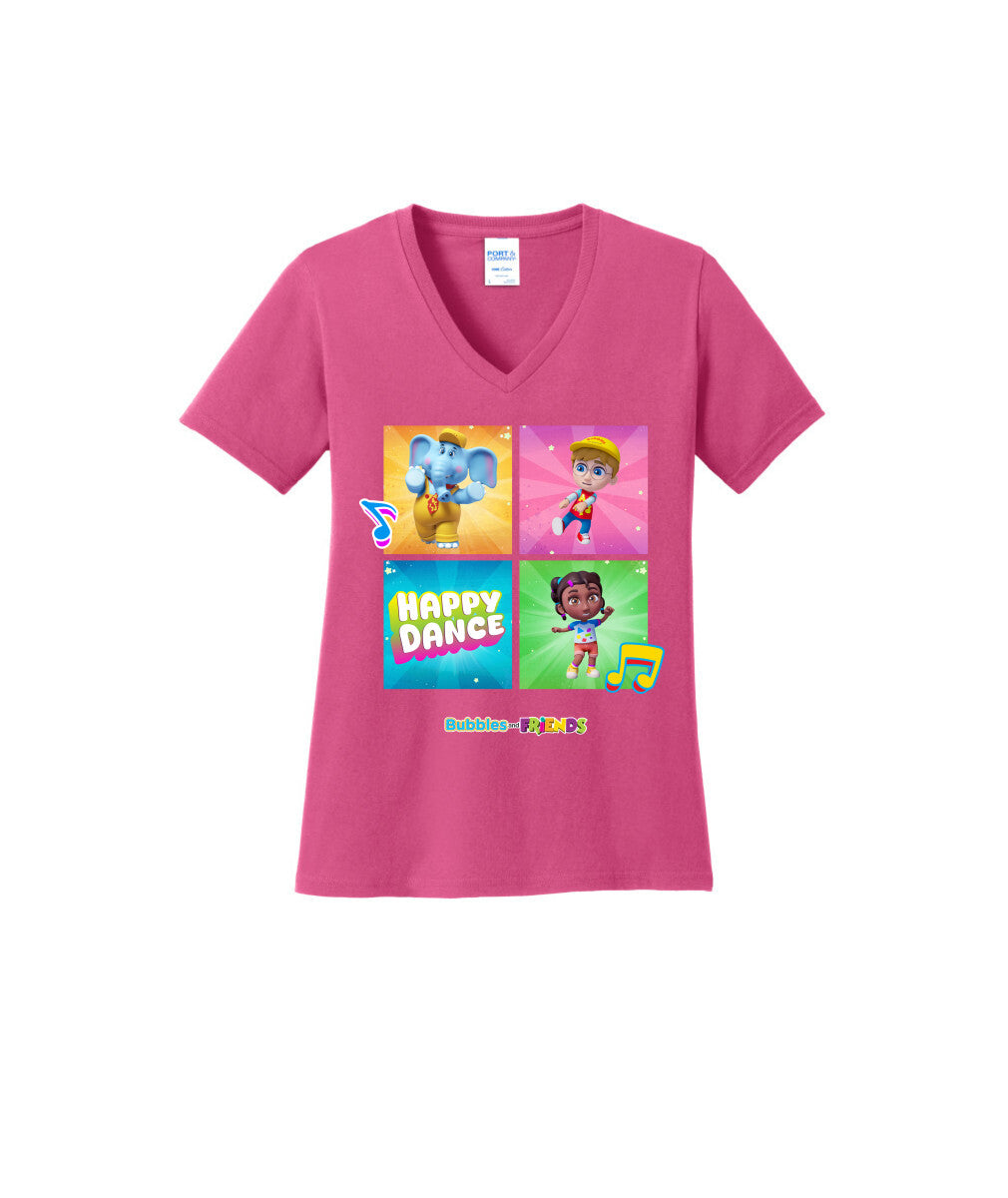 Bubbles and Friends β Happy Dance Collection Happy Team WomenT-Shirt