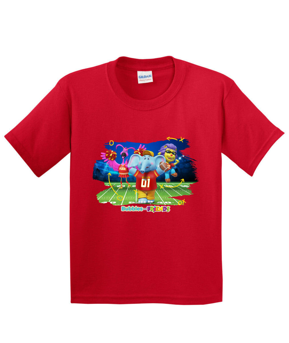 Bubbles and Friends - Varsity Collection Bubbles Football Children T-Shirt