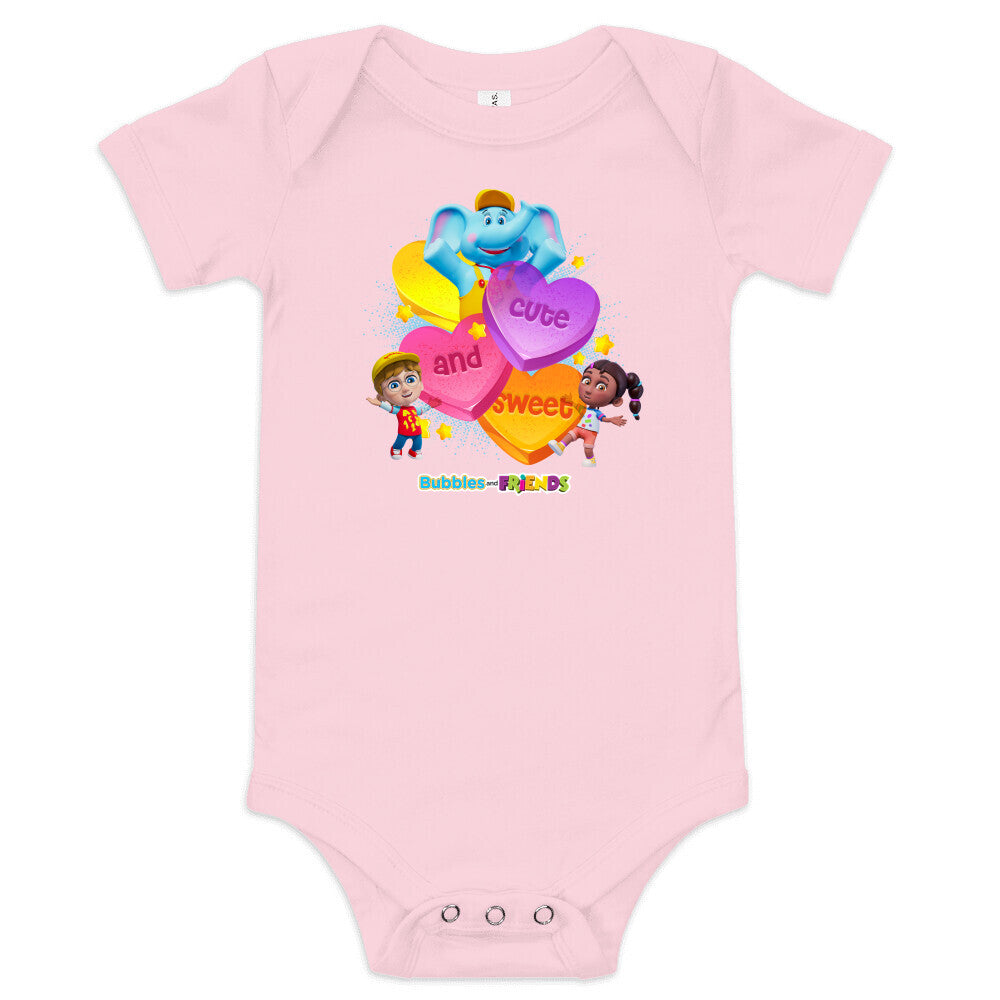 Bubbles & Friends Cute and Sweet Infant Onesie