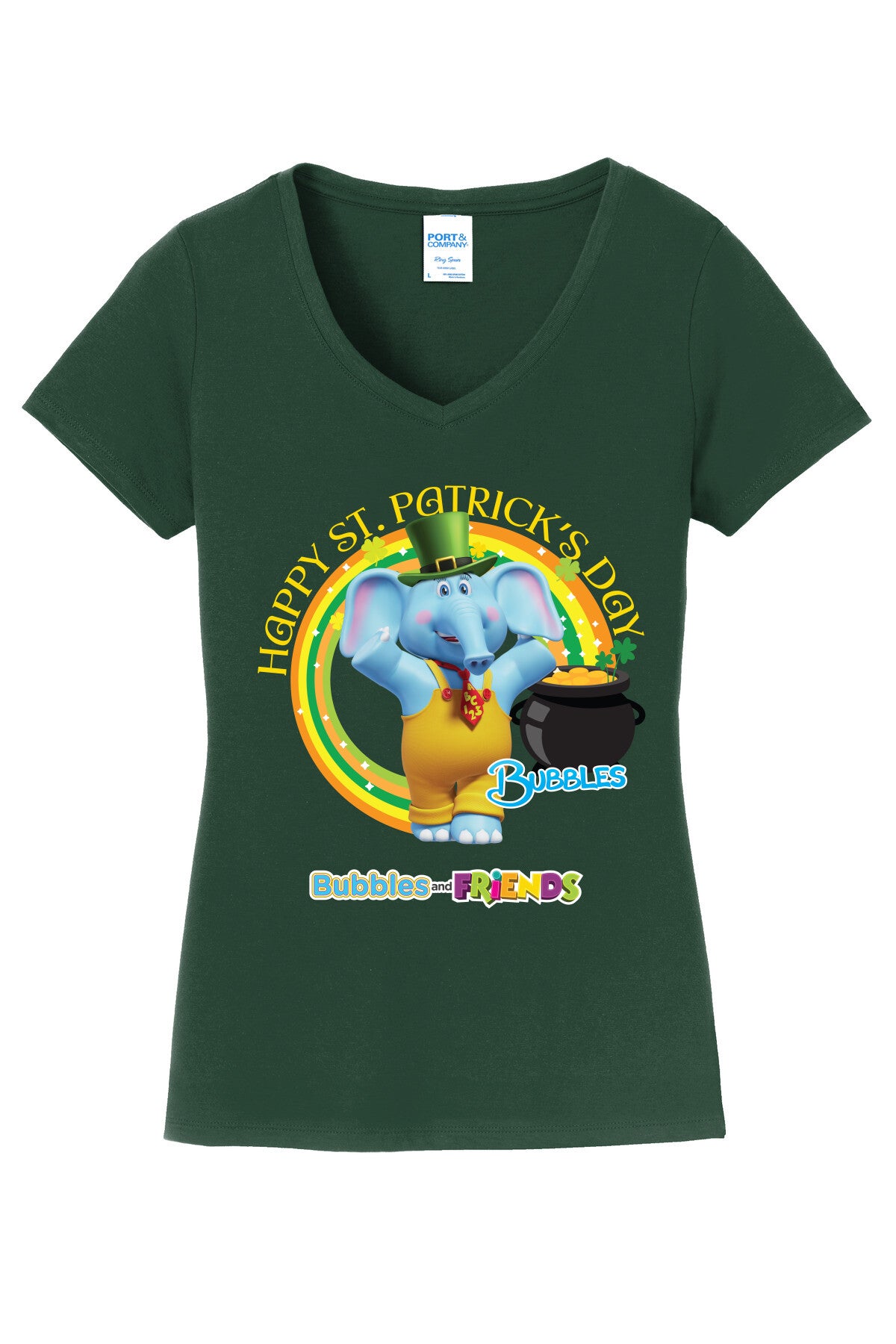 Port & Company Ladies Fan Favorite V-Neck Tee. LPC450V