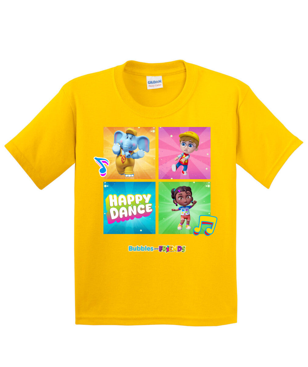 Bubbles and Friends β Happy Dance Collection Happy Team Children T-Shirt