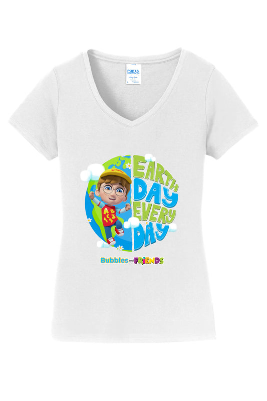Bubbles & Friends Earth Day Braden V-Neck Tee