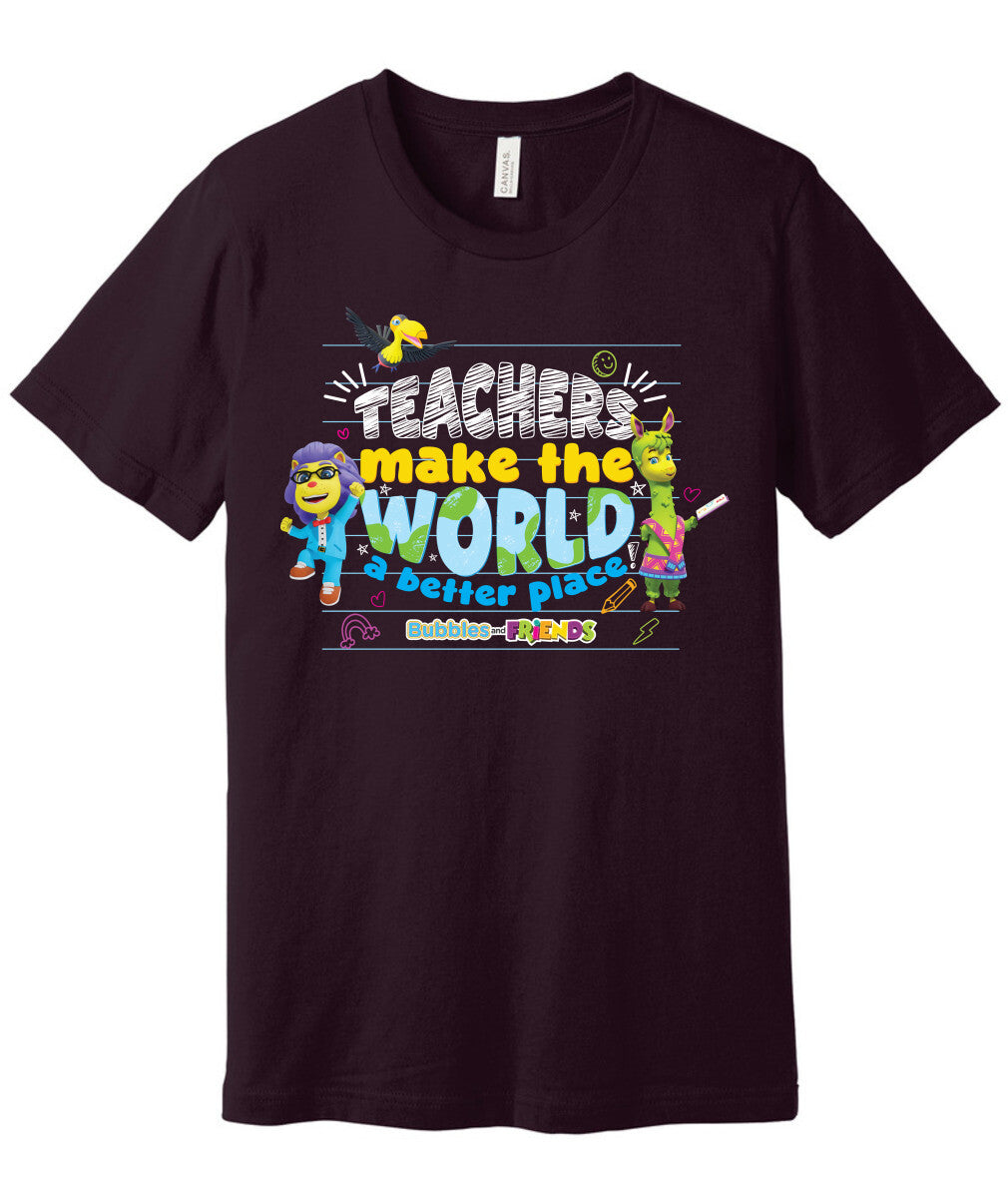 Bubbles & Friends Teacher Appreciation World T-shirt