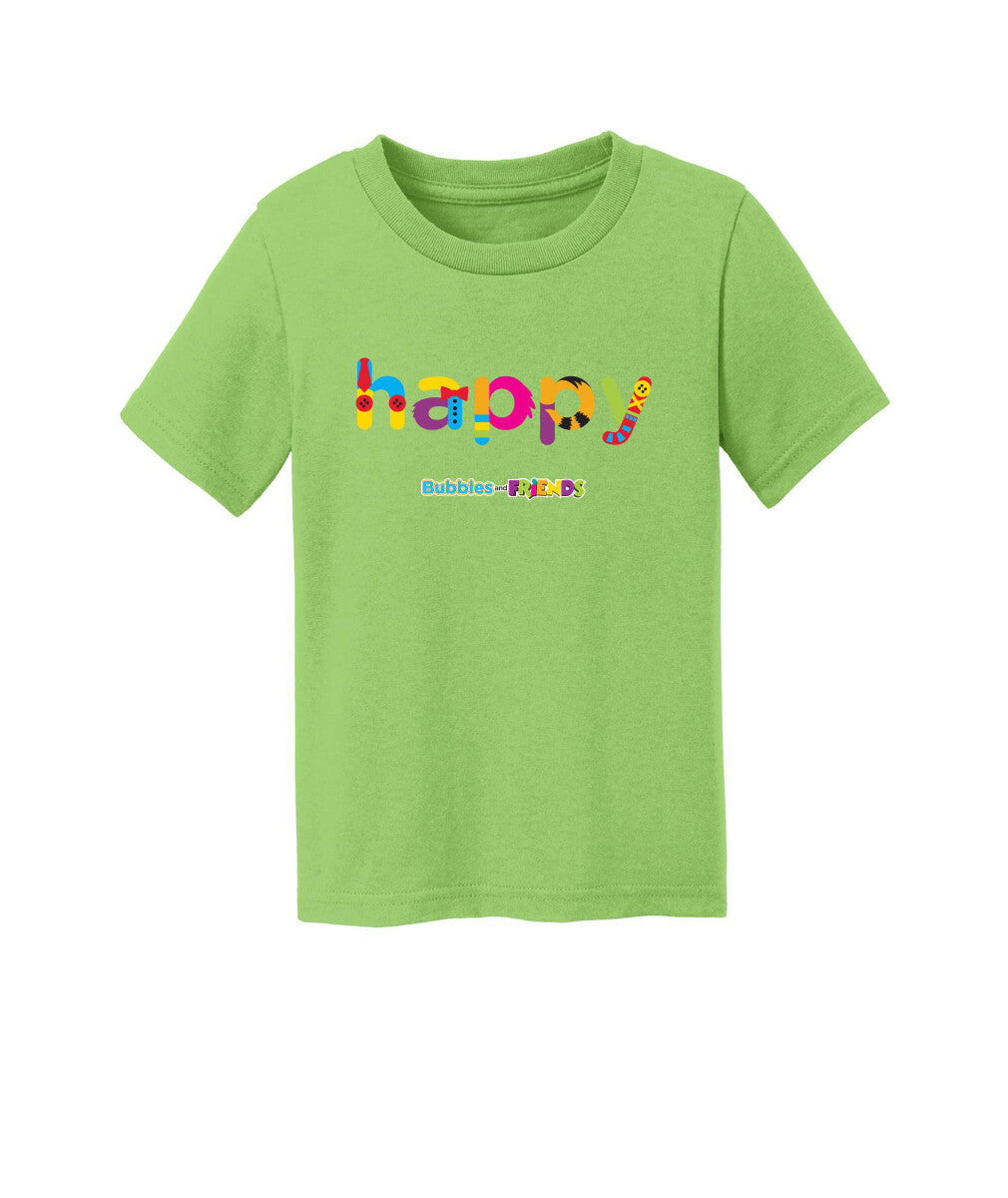 Bubbles and Friends Happy Toddler T-Shirt