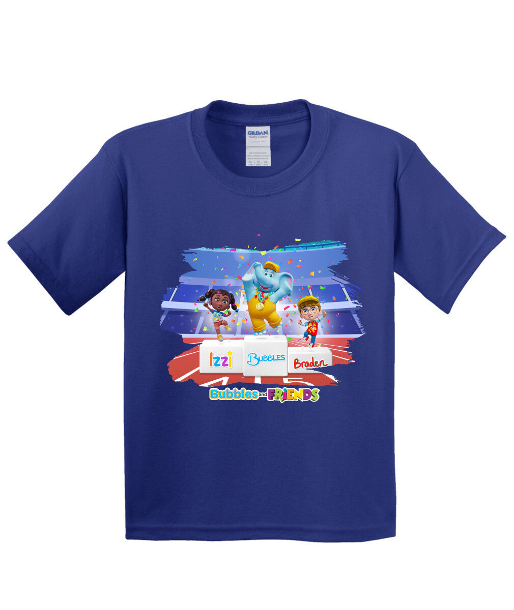 Bubbles and Friends - Summer Games Collection Team Medals Children T-Shirt