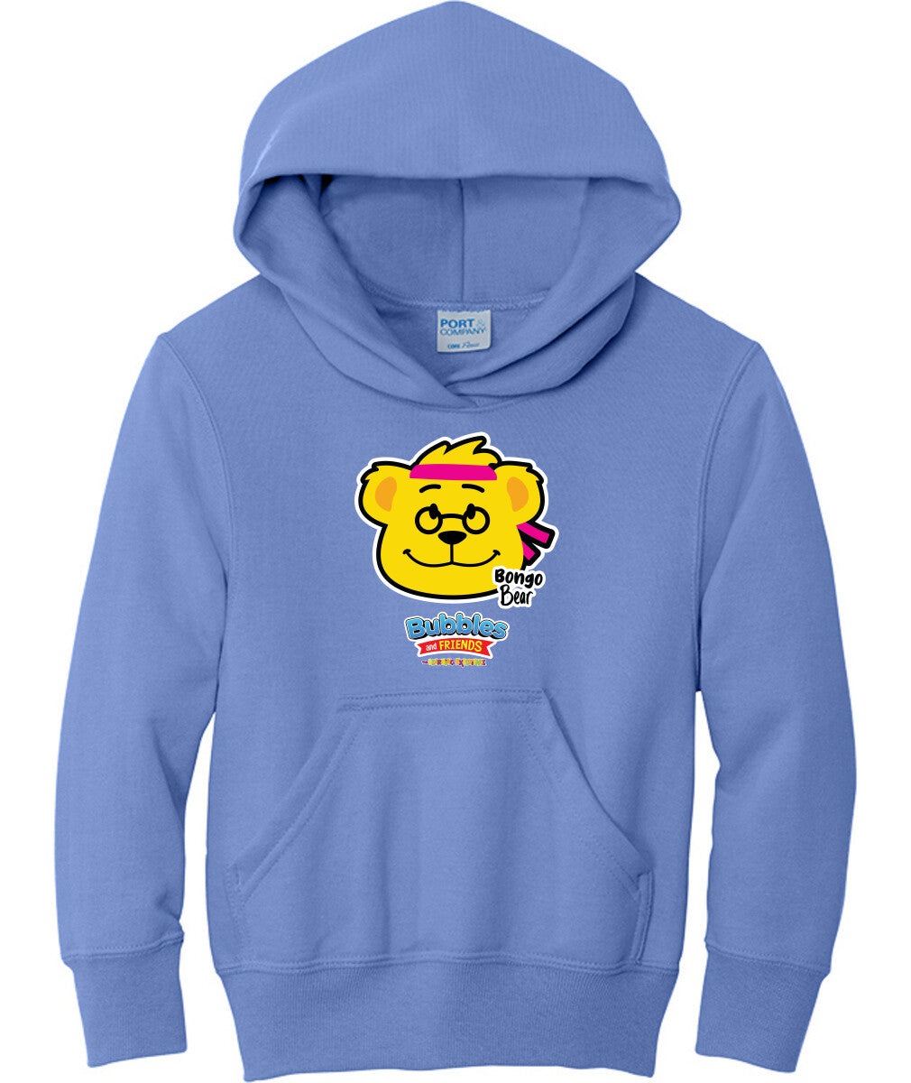 Bubbles & Friends- Friends from Happyville 'Bongo Bear' Children's Fleece Pullover Hooded Sweatshirt
