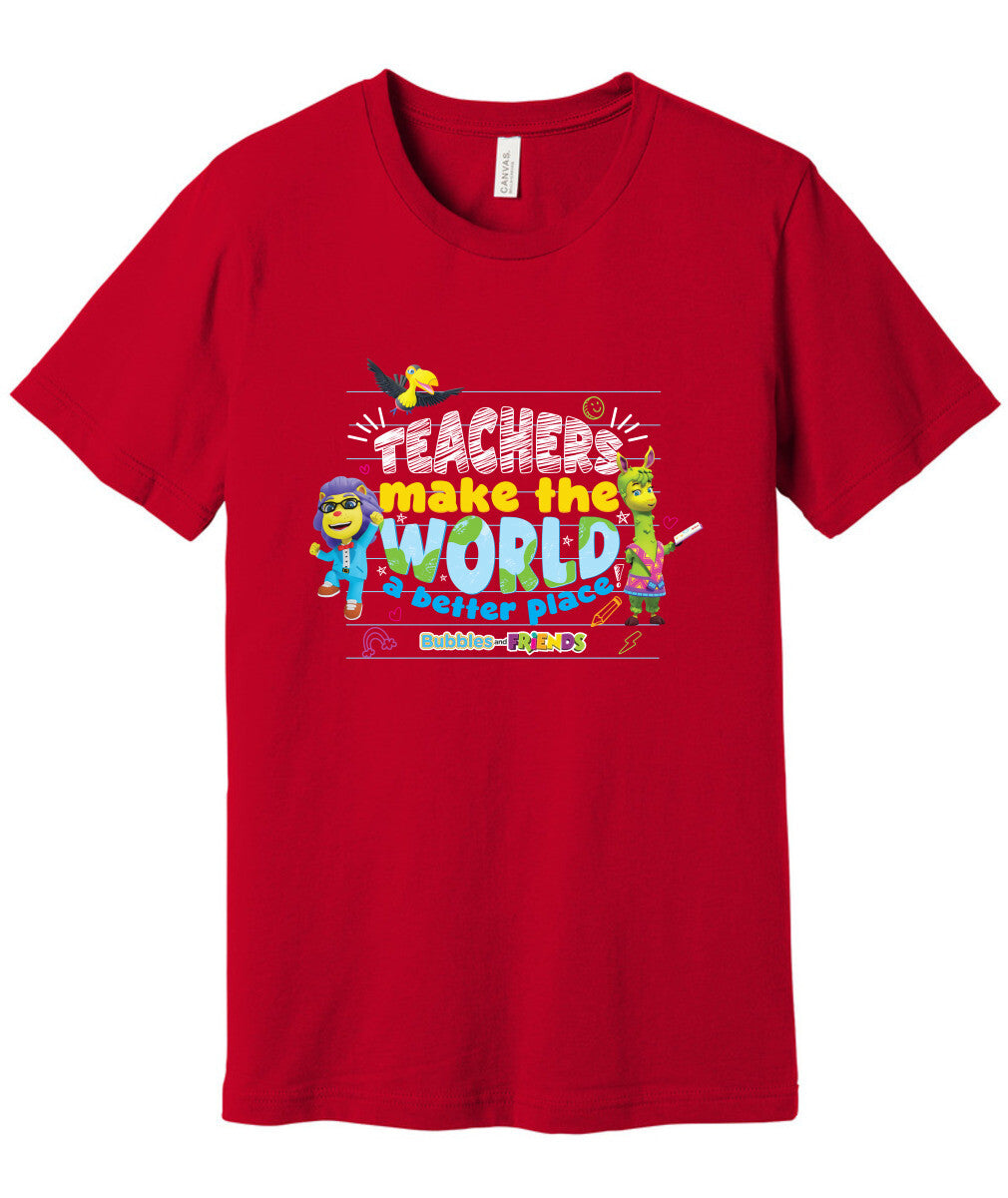 Bubbles & Friends Teacher Appreciation World T-shirt