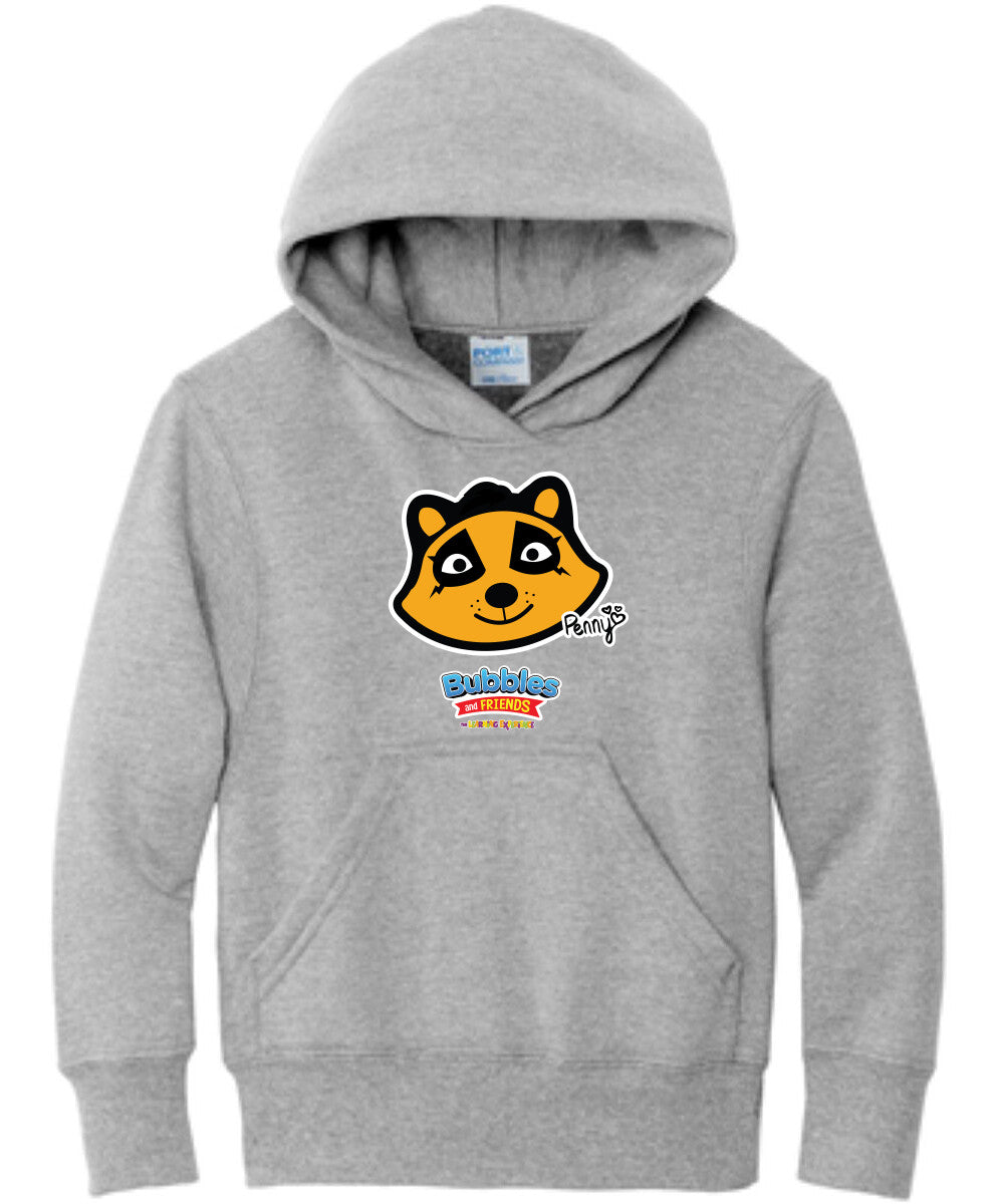 Bubbles & Friends- Friends from Happyville 'Penny' Children's Fleece Pullover Hooded Sweatshirt